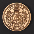 Magnetischer Holz-Flaschenöffner – DD-012 Sachsen Wappen