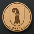 Baselstab Holz-Flaschenöffner & Magnet (SW-0070)