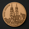 Basel Münster Old Town Wooden Bottle Opener & Magnet (SW-0062)