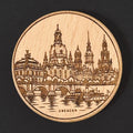Magnetischer Holz-Flaschenöffner – DD-003 Dresden Altstadt Panorama