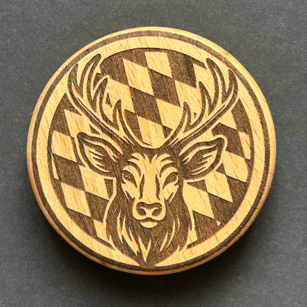 Bayerischer Hirsch – Waldemblem (M-007)