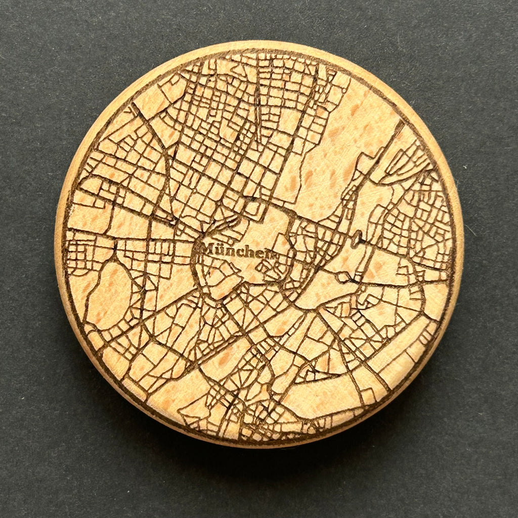 Munich City Map – Streets Around the Isar (M-001)