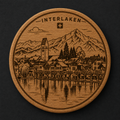 Interlaken Alpine Village Wooden Bottle Opener & Magnet (SW-0068)
