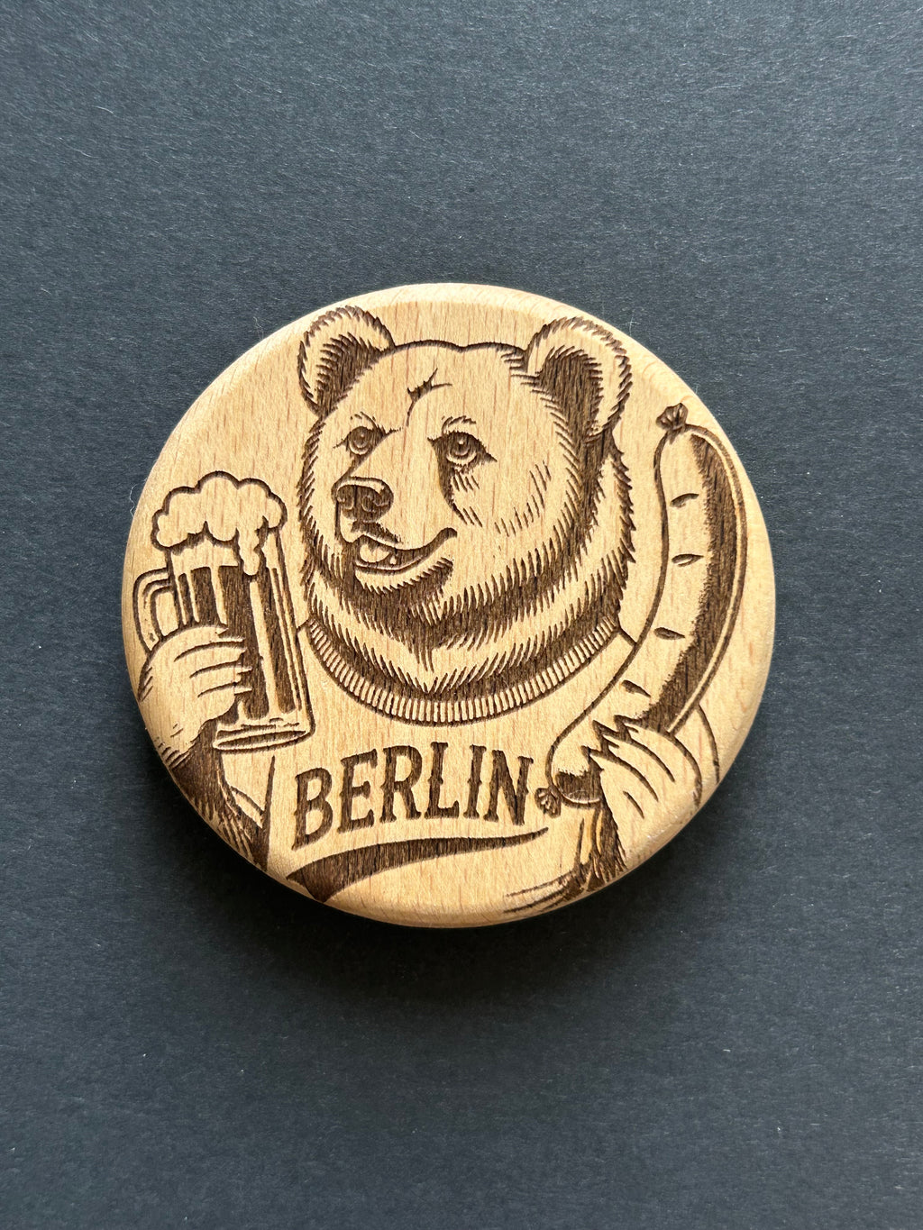Berliner Bär mit Bier & Bratwurst (B-028)