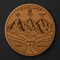 Interlaken Eiger, Mönch & Jungfrau Wooden Bottle Opener & Magnet (SW-0067)