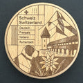 Schweizer Design Holzmagnet & Flaschenöffner