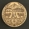 FLASCHENÖFFNER AUS HOLZ & KÜHLSCHRANKMAGNET Scherenschnitt Tradition (SW-0016)
