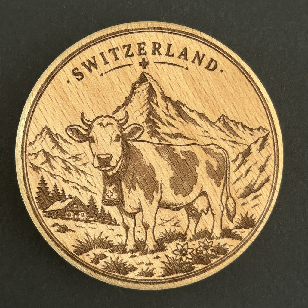 Schweizer Kuh in den Alpen (SW-0017)