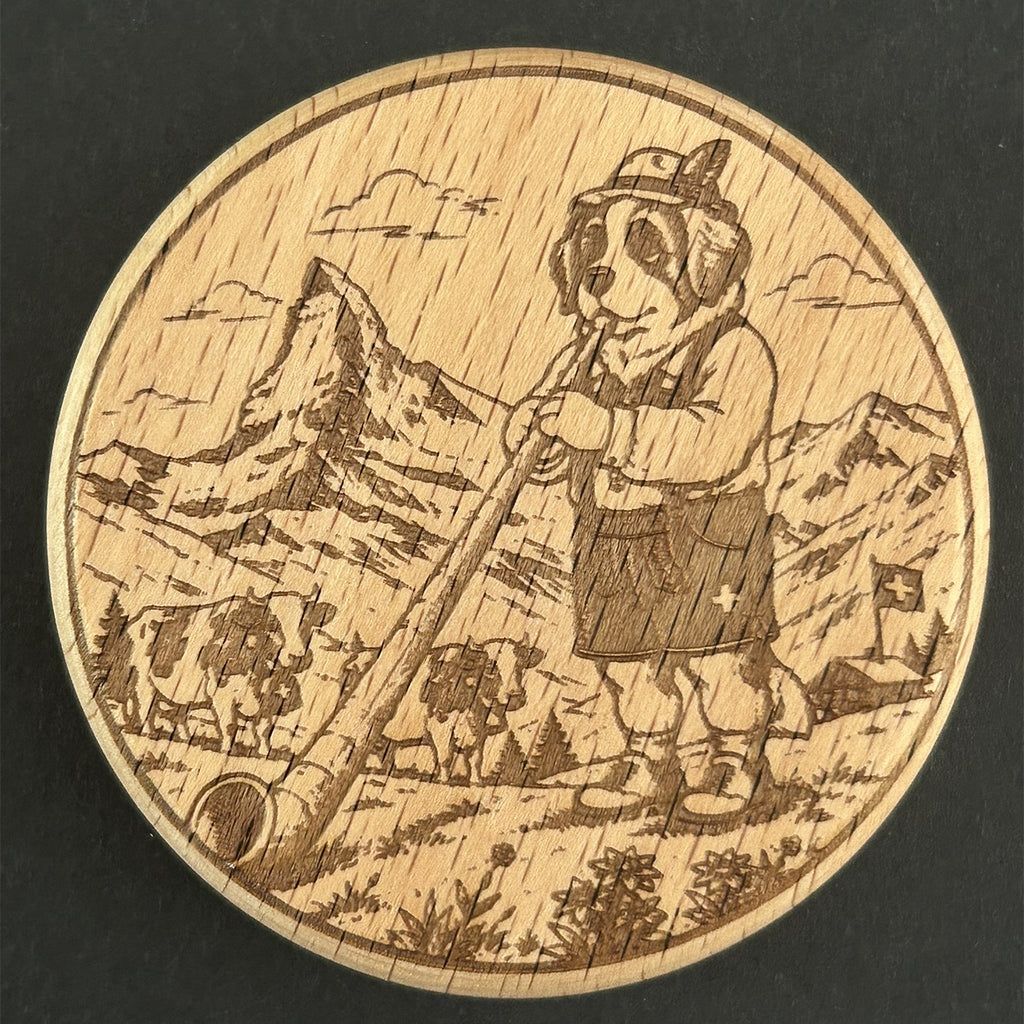 Bernhardiner mit Alphorn (SW-0023)