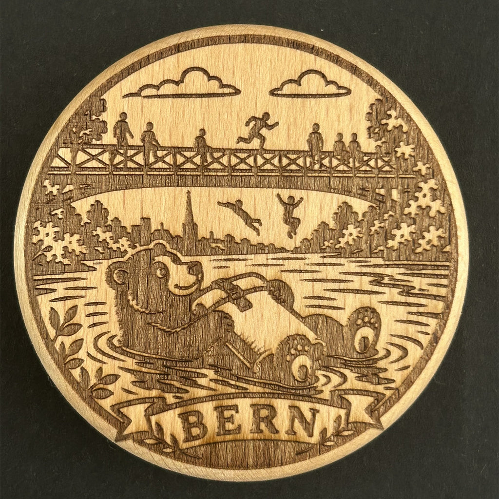 Berner Bär in der Aare (SW-0044)