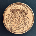 Magnetic Wooden Bottle Opener – Mallorca Jellyfish (MC-025)