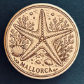Magnetic Wooden Bottle Opener – Mallorca Starfish & Coral (MC-026)