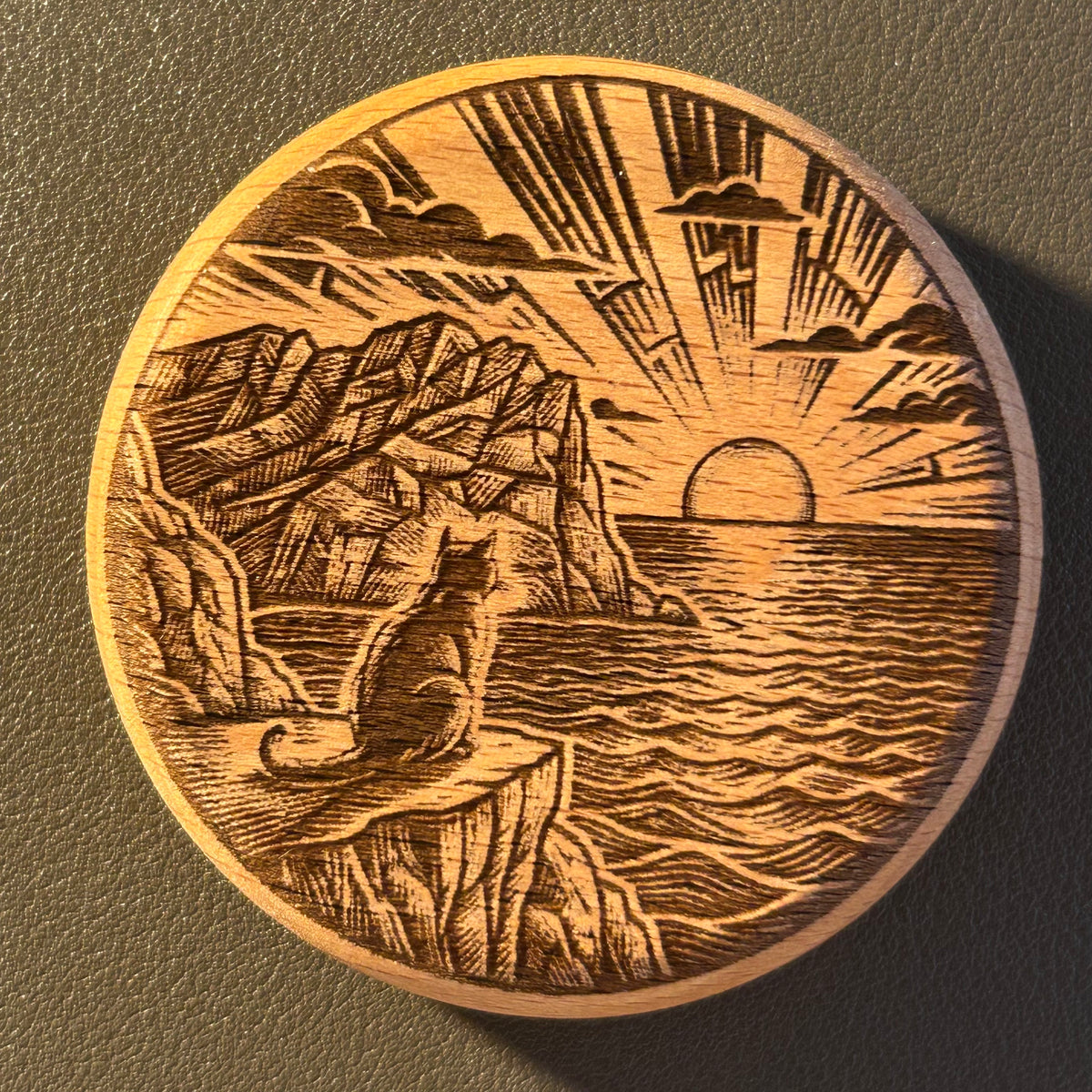 Cat Watching the Mallorca Sunset (MC-002)