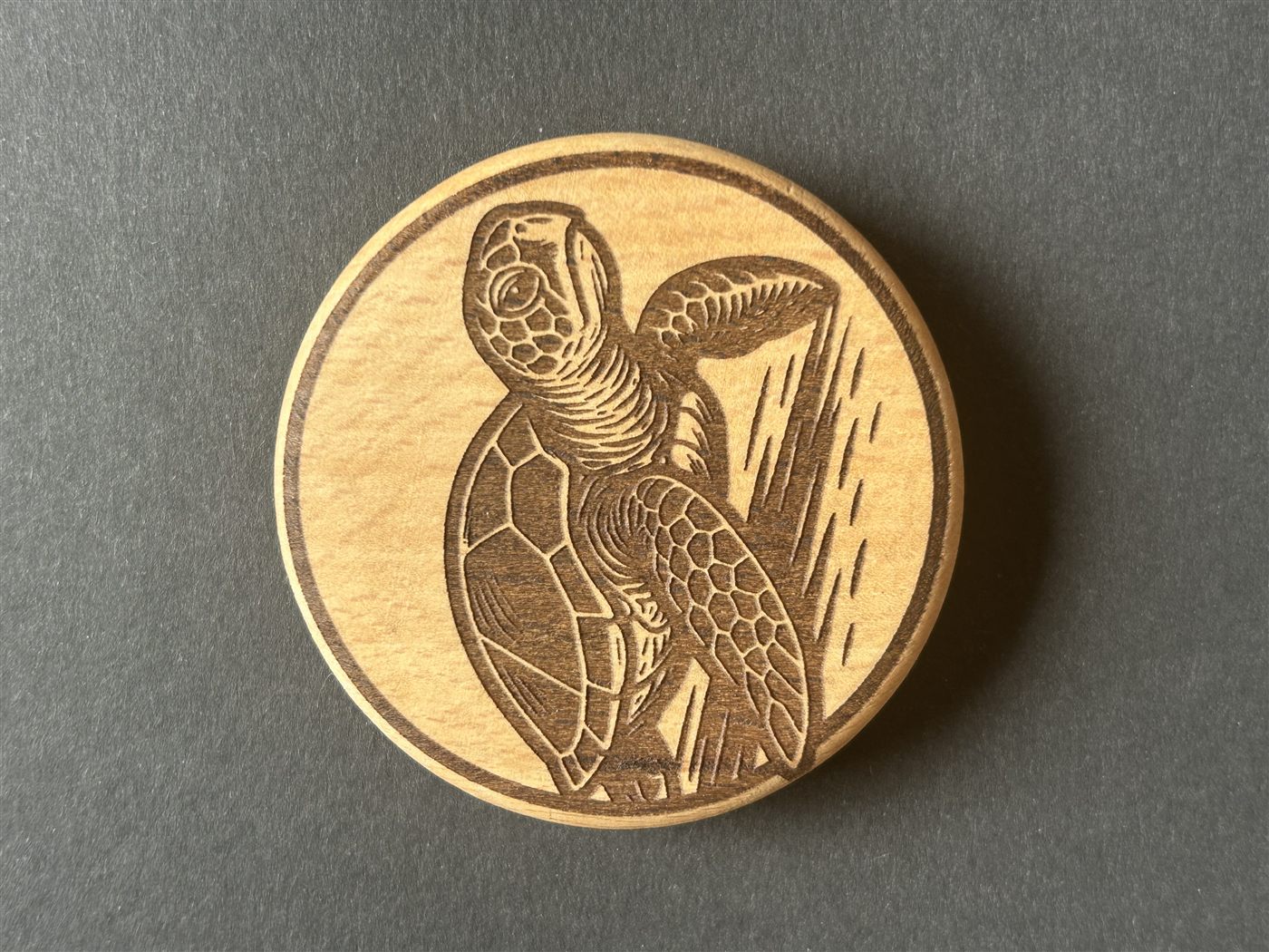 Wooden fridge magnet