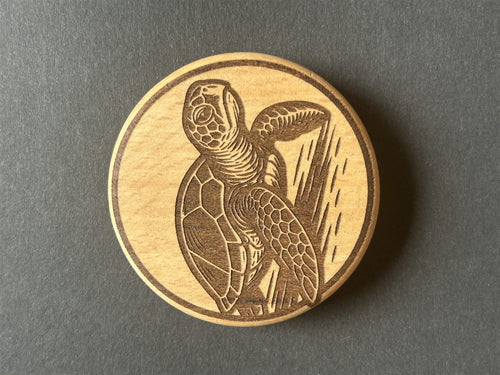 Wooden fridge magnet